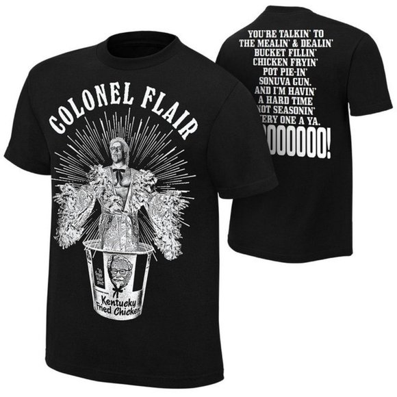 WWE Ric Flair Colonel Flair KFC T Shirt Mens size Small - Picture 1 of 5